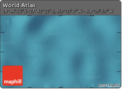 Satellite Map of the Area around 27° 58' 39" S, 169° 4' 29" W