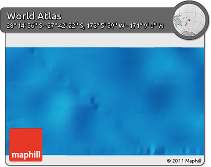Physical 3D Map of the Area around 27° 58' 39" S, 171° 37' 30" W