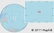 Gray Location Map of the area around 27° 58' 39" S, 171° 37' 30" W