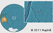 Satellite Location Map of the area around 27° 58' 39" S, 171° 37' 30" W