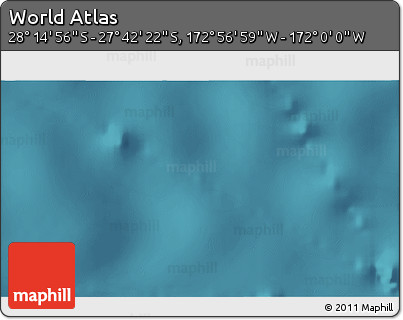 Satellite 3D Map of the Area around 27° 58' 39" S, 172° 28' 29" W