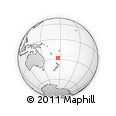 Outline Map of the Area around 27° 58' 39" S, 176° 1' 30" E, rectangular outline