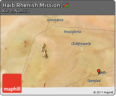 Satellite 3D Map of Haib Rhenish Mission