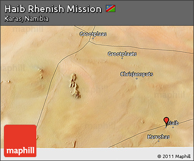 Satellite 3D Map of Haib Rhenish Mission