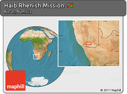 Satellite Location Map of Haib Rhenish Mission