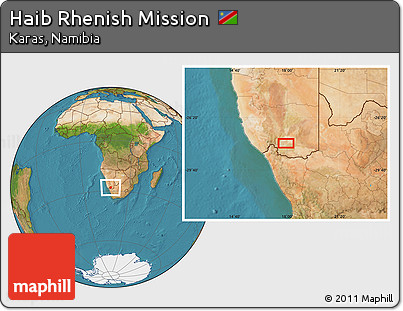Satellite Location Map of Haib Rhenish Mission