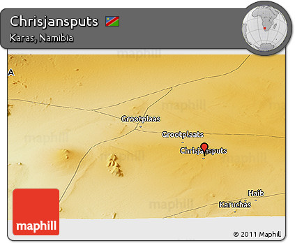 Physical Panoramic Map of Chrisjansputs