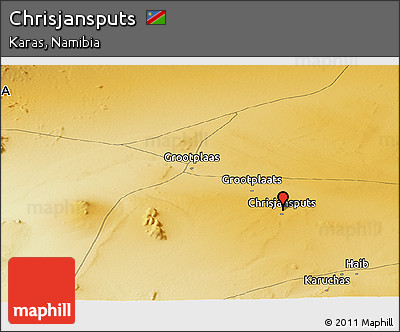 Physical Panoramic Map of Chrisjansputs