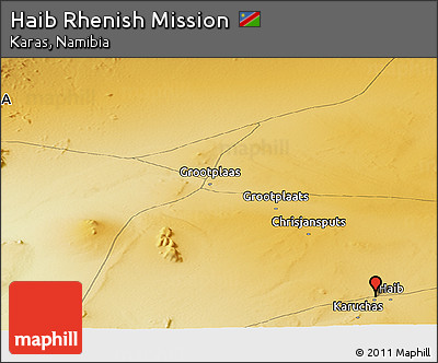 Physical Panoramic Map of Haib Rhenish Mission