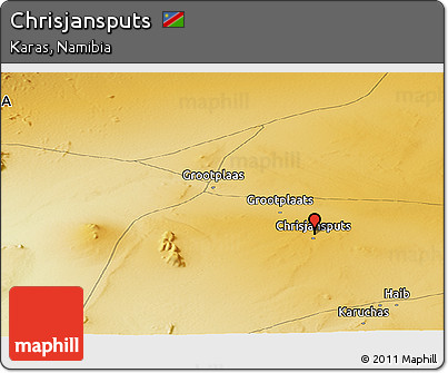 Physical Panoramic Map of Chrisjansputs