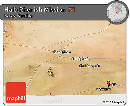 Satellite Panoramic Map of Haib Rhenish Mission