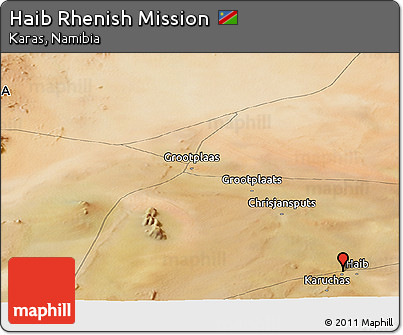 Satellite Panoramic Map of Haib Rhenish Mission