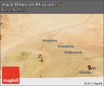 Satellite Panoramic Map of Haib Rhenish Mission