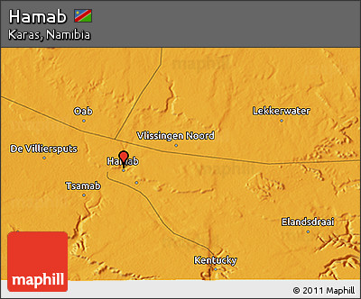 Political 3D Map of Hamab