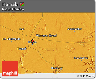 Political 3D Map of Hamab