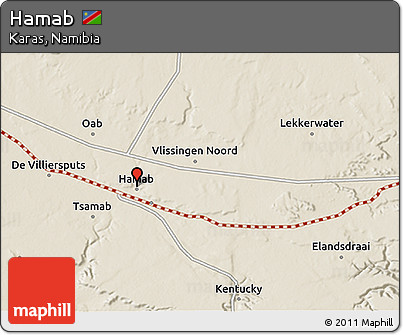 Shaded Relief 3D Map of Hamab