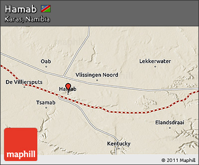 Shaded Relief 3D Map of Hamab