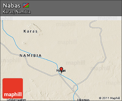 Shaded Relief 3D Map of Nabas