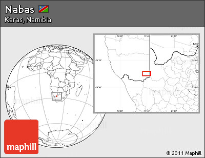 Blank Location Map of Nabas