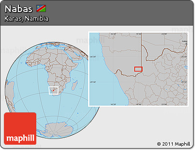 Gray Location Map of Nabas