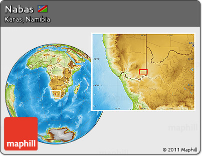 Physical Location Map of Nabas