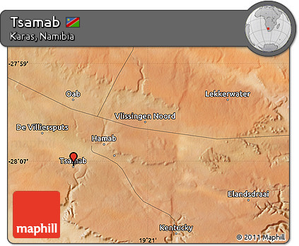 Satellite Map of Tsamab