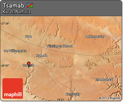 Satellite Map of Tsamab