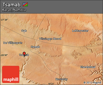 Satellite Map of Tsamab