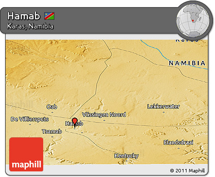 Physical Panoramic Map of Hamab
