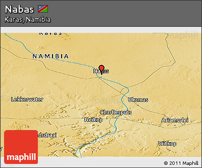Physical Panoramic Map of Nabas