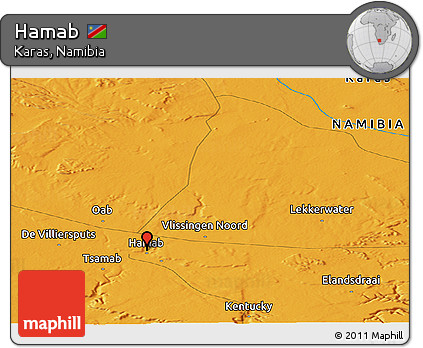 Political Panoramic Map of Hamab