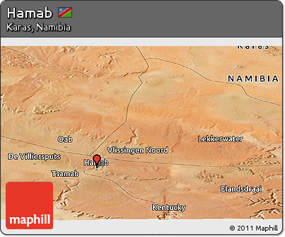 Satellite Panoramic Map of Hamab