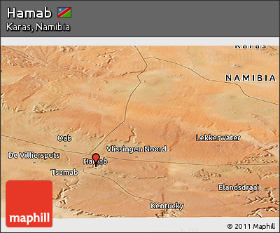 Satellite Panoramic Map of Hamab