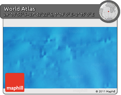 Physical 3D Map of the Area around 27° 58' 39" S, 1° 46' 29" E
