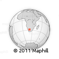 Outline Map of the Area around 27° 58' 39" S, 21° 19' 30" E, rectangular outline