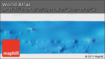 Shaded Relief Panoramic Map of the Area around 27° 58' 39" S, 21° 10' 29" W