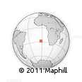 Outline Map of the Area around 27° 58' 39" S, 2° 28' 30" W, rectangular outline