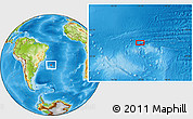 Physical Location Map of the area around 27° 58' 39" S, 32° 13' 30" W
