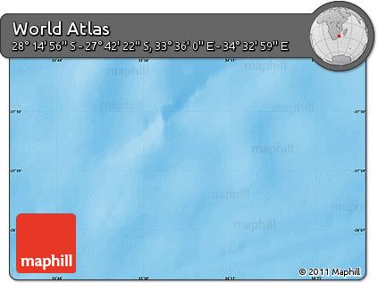 Physical Map of the Area around 27° 58' 39" S, 34° 4' 30" E
