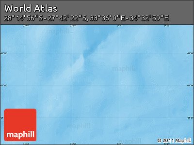 Physical Map of the Area around 27° 58' 39" S, 34° 4' 30" E