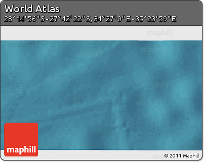 Satellite 3D Map of the Area around 27° 58' 39" S, 34° 55' 29" E