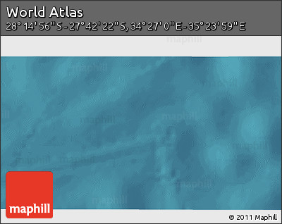 Satellite 3D Map of the Area around 27° 58' 39" S, 34° 55' 29" E