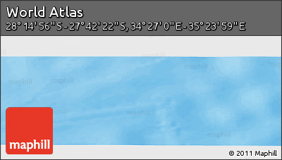 Physical Panoramic Map of the Area around 27° 58' 39" S, 34° 55' 29" E