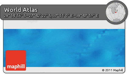 Physical Panoramic Map of the Area around 27° 58' 39" S, 38° 19' 30" E
