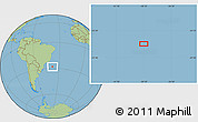 Savanna Style Location Map of the area around 27° 58' 39" S, 38° 10' 29" W