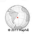 Outline Map of the Area around 27° 58' 39" S, 38° 10' 29" W, rectangular outline