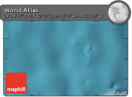 Satellite Map of the Area around 27° 58' 39" S, 39° 1' 29" W