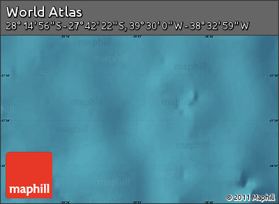 Satellite Map of the Area around 27° 58' 39" S, 39° 1' 29" W