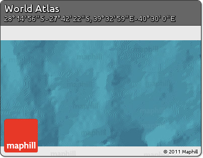 Satellite 3D Map of the Area around 27° 58' 39" S, 40° 1' 29" E