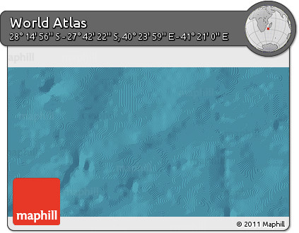 Satellite 3D Map of the Area around 27° 58' 39" S, 40° 52' 30" E
